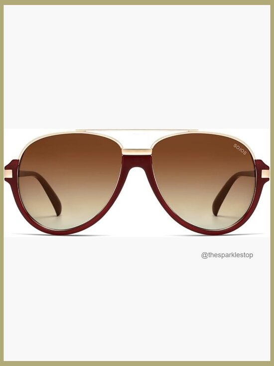 Retro Oversized Polarized Aviator Sunglasses for Women Men